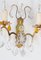 French Wall Lights with Crystals, 1930s, Set of 2 5
