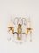 French Wall Lights with Crystals, 1930s, Set of 2, Image 1