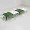 Green & White Demetrio 45 Side Table by Vico Magistretti for Artemide, 1970s, Set of 4, Image 1