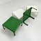 Green & White Demetrio 45 Side Table by Vico Magistretti for Artemide, 1970s, Set of 4, Image 6