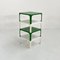 Green & White Demetrio 45 Side Table by Vico Magistretti for Artemide, 1970s, Set of 4 3