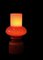 Table Lamp in Orange-Red from Lindshammars Glasbruk, 1960s, Image 2