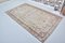 Distressed Faded Pale Oushak Rug 1