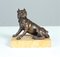 Bulldog antiguo de bronce, de finales del siglo XIX, Imagen 1