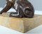Bulldog antiguo de bronce, de finales del siglo XIX, Imagen 3
