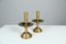 Late 19th Century Brass & Gilded Candleholders, Set of 2 7