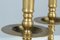Late 19th Century Brass & Gilded Candleholders, Set of 2 5