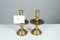 Late 19th Century Brass & Gilded Candleholders, Set of 2, Image 9