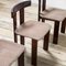 Wood and Fabric Dining Chairs from Mobilgirgi, 1970s, Set of 6 3