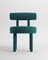 Collector Moca Chair in Boucle Ocean Blue by Studio Rig, Image 1