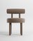 Collector Moca Chair in Boucle Brown Blue by Studio Rig 1