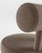 Collector Moca Chair in Boucle Brown Blue by Studio Rig, Image 2