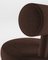 Sedia da collezione Moca in Boucle marrone scuro di Studio Rig, Immagine 2