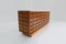Brutalistisches italienisches Sideboard aus Travertin und Holz 9
