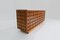 Italian Brutalist Sideboard in Travertine and Wood 9