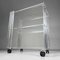 Mid-Century Acrylic Glass Trolley, Italy, 1970s 5