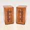 Vintage Art Deco Burr Walnut Bedside Cabinet, 1920s, Set of 2 1