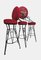 Mid-Century Brutalist Style Wrought Iron Bar Stools, 1960s, Set of 4 11