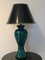 Table Lamp in Green Lacquered Porcelain, Italy, 1970s 1