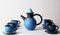 Postmodernes Teeservice von Studio Ceramics, 1980er, 6er Set 8