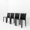 Cab 412 Chairs by Mario Bellini for Cassina, 1980s, Set of 4 1