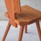 Mid-Century French Elm S28 Dining Chair by Pierre Chapo, 1972, Set of 3, Image 8