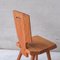 Mid-Century French Elm S28 Dining Chair by Pierre Chapo, 1972, Set of 3, Image 10