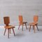 Mid-Century French Elm S28 Dining Chair by Pierre Chapo, 1972, Set of 3 1