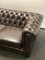 Vintage Brown Leather Chesterfield Sofa 4