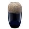 Large Lava Ceramic Vase in Midnight Blue from Scheurich Pottery, 1970s 1