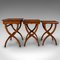 Vintage English Beech Nesting Tables, 1950s, Set of 3, Image 4