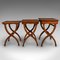 Vintage English Beech Nesting Tables, 1950s, Set of 3, Image 5