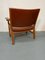 Poltrona AP53 de roble y cuero de Hans J. Wegner para Johannes Hansen, 1958, Imagen 8