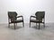 Mid-Century Wingback Easy Chairs in Teak, 1960s, Set of 2 3