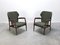 Mid-Century Wingback Easy Chairs in Teak, 1960s, Set of 2, Image 4