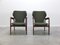 Fauteuils à Oreilles Mid-Century en Teck, 1960s, Set de 2 2