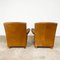 Vintage Cognac Leather Armchairs, Amsterdam, Set of 2 3