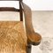 Antique Oak Wooden Farmhouse Armchair with Cane Seat Zutphen, Image 8