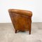 Fauteuil Club Vintage en Cuir de Mouton 2