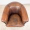 Vintage Dark Sheep Leather Club Chair, Image 7
