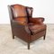 Vintage Sheep Leather Eemnes Wingback Armchair 1