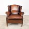 Vintage Sheep Leather Eemnes Wingback Armchair 7