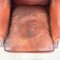 Vintage Sheep Leather Eemnes Wingback Armchair 10