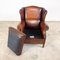 Vintage Sheep Leather Eemnes Wingback Armchair 14