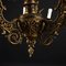Lámpara de araña Liberty de bronce dorado, Imagen 7