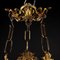 Lámpara de araña Liberty de bronce dorado, Imagen 5