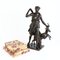 19th Century Bronze Sculpture of the Goddess Diana with Hirsch, France, Image 14