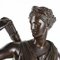 Bronzeskulptur der Göttin Diana mit Hirsch, 19. Jh., Frankreich 2