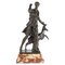 19th Century Bronze Sculpture of the Goddess Diana with Hirsch, France 1