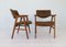 Dänischer Mid-Century Teak & Leder Schreibtischstuhl von Erik Kirkegaard für Høng Stolefabrik, 1960er, 2er Set 8